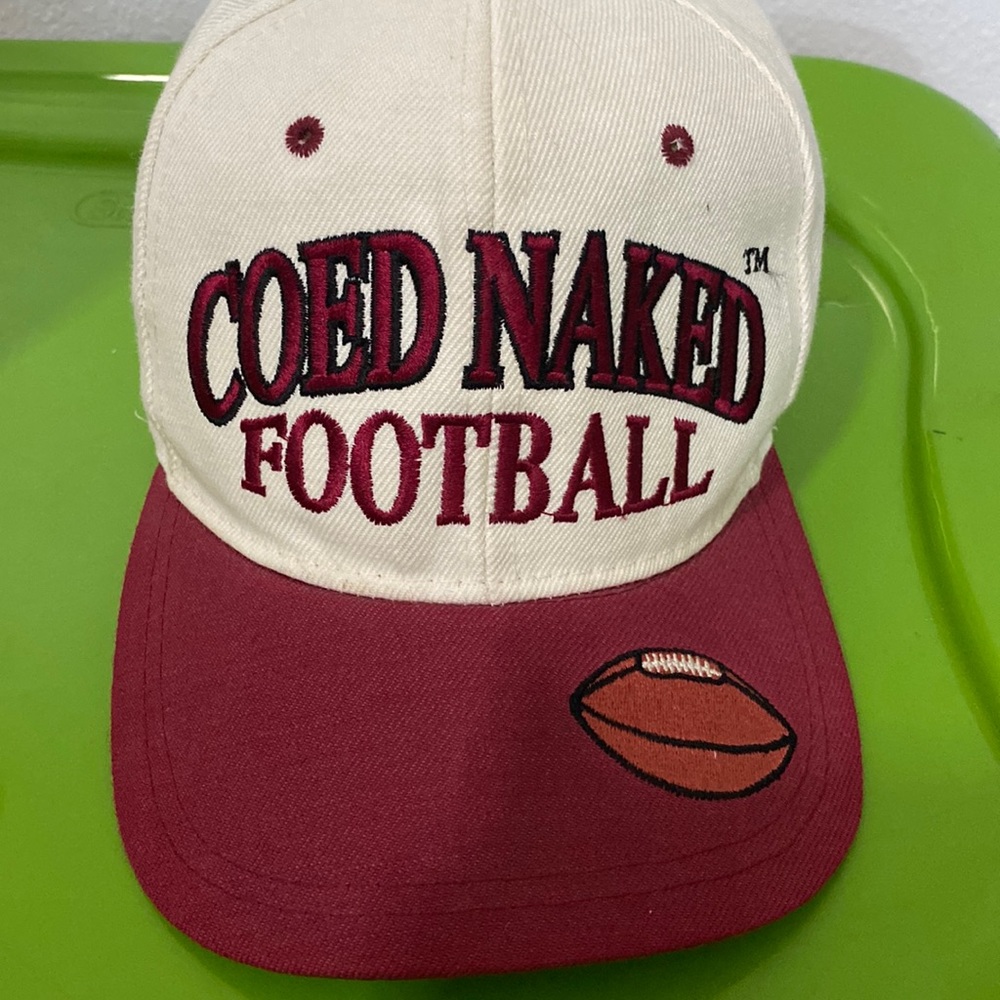 Vintage 90’s Coed Naked Football SnapBack - Picture 1 of 4